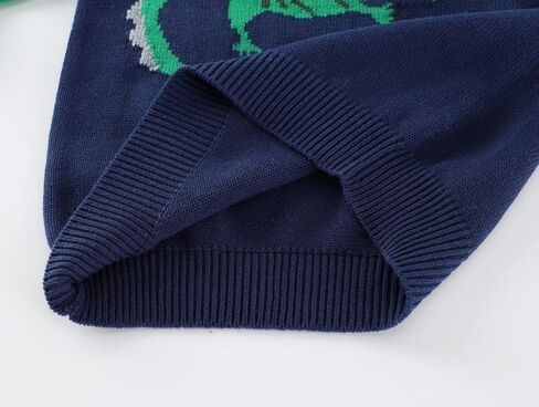 كنزة صوفية قطنية للأولاد والأطفال الصغار من Connectyle، سترة شتوية محبوكة بياقة دائرية in Kuwait