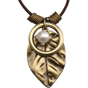 GelConnie Boho Necklaces for Women Vintage Silver Circles Long Pendant Necklace Cowgirl Sweater Necklace Adjustable Leather Choker Necklace for Women in Saudi Arabia