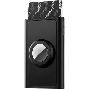 DUGRAFT Airtag Credit Card Holder Slim Pop Up Mens Wallet RFID Blocking Metal Bank Card Case Holds 5-7 Cards in Kuwait