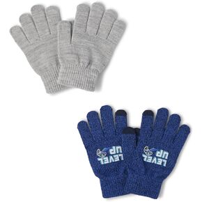 قفازات الأطفال من The Children's Place Boys مكونة من قطعتين من قفازات الشتاء المحبوكة القابلة للتمدد in Kuwait