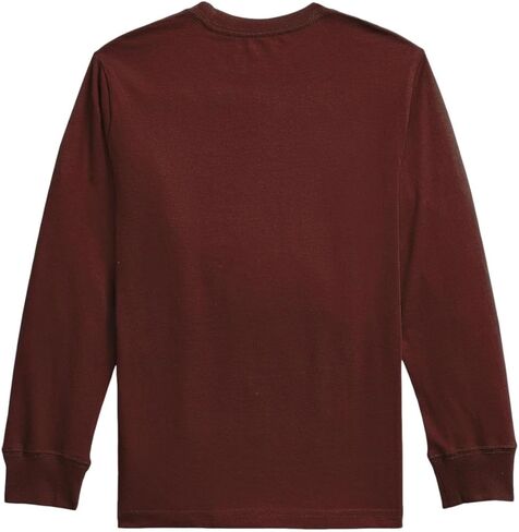 تي شيرت بولو رالف لورين للأولاد من القطن بأكمام طويلة in Kuwait