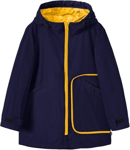 KID1234 Rain Jacket For Boys Lightweight Quick Dry Waterproof Hooded Raincoat in Kuwait