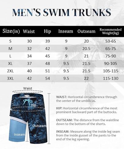 APTRO Men's Swim Trunks with Compression Liner 9" Board Shorts with Zipper Pocket Bathing Suit Swimwear in Saudi Arabia