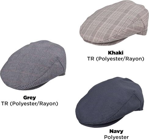 Bigalli Ivy Cap Polyester or TR Newsboy Hats for Men or Woman All Seasons | Soft Durable Hand Made | Boinas para Hombre in Saudi Arabia