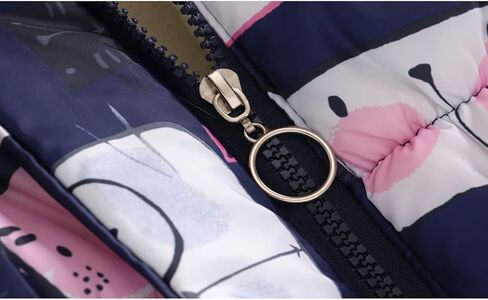 معاطف شتوية UWBACK للفتيات بغطاء للرأس مقاومة للماء ومطبوعة بالزهور للأطفال الصغار سترة ثلج دافئة in Kuwait