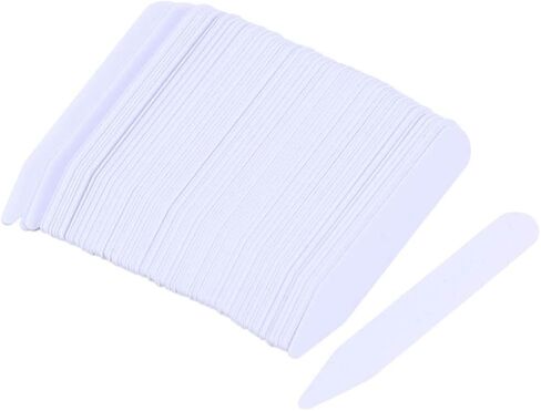 TOYANDONA Shirt Collar Band Collar Stiffener 200Pcs Plastic Collar Stays Collar Bones White Collar Stiffeners Support for Men Shirt Dressing 3 Different Sizes Plastic Collar Stay Collar Strip in Saudi Arabia