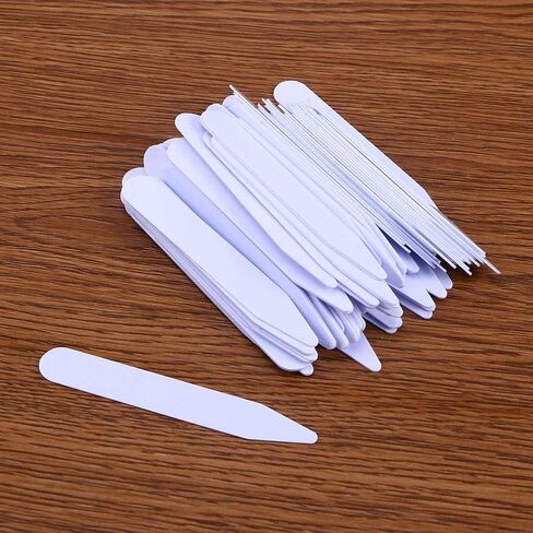 TOYANDONA Shirt Collar Band Collar Stiffener 200Pcs Plastic Collar Stays Collar Bones White Collar Stiffeners Support for Men Shirt Dressing 3 Different Sizes Plastic Collar Stay Collar Strip in Saudi Arabia