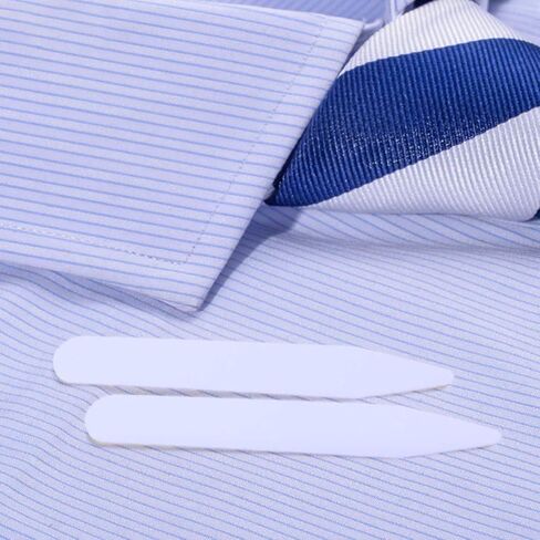 TOYANDONA Shirt Collar Band Collar Stiffener 200Pcs Plastic Collar Stays Collar Bones White Collar Stiffeners Support for Men Shirt Dressing 3 Different Sizes Plastic Collar Stay Collar Strip in Saudi Arabia