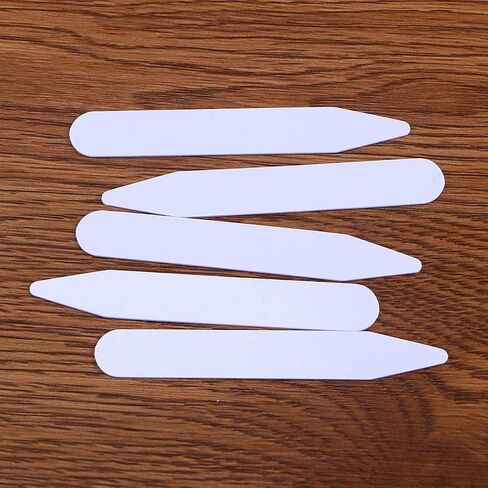 TOYANDONA Shirt Collar Band Collar Stiffener 200Pcs Plastic Collar Stays Collar Bones White Collar Stiffeners Support for Men Shirt Dressing 3 Different Sizes Plastic Collar Stay Collar Strip in Saudi Arabia