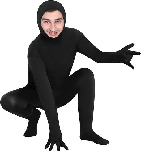تيجيل زي بدلة قابلة للتمدد وجه مفتوح كامل الجسم للجنسين الرجال النساء ملابس الهالوين التنكرية للكرنفال in Kuwait