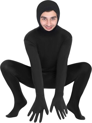 تيجيل زي بدلة قابلة للتمدد وجه مفتوح كامل الجسم للجنسين الرجال النساء ملابس الهالوين التنكرية للكرنفال in Kuwait