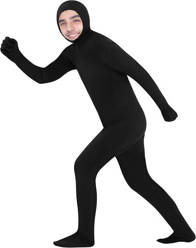 تيجيل زي بدلة قابلة للتمدد وجه مفتوح كامل الجسم للجنسين الرجال النساء ملابس الهالوين التنكرية للكرنفال in Kuwait