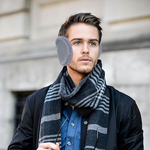 LiuSuper الشتاء الأذن يفشل للرجال والنساء طوي الصوف معطف شتوي خلف الرأس غطاء للأذنين للجنسين في الهواء الطلق غطاء للأذن in Kuwait