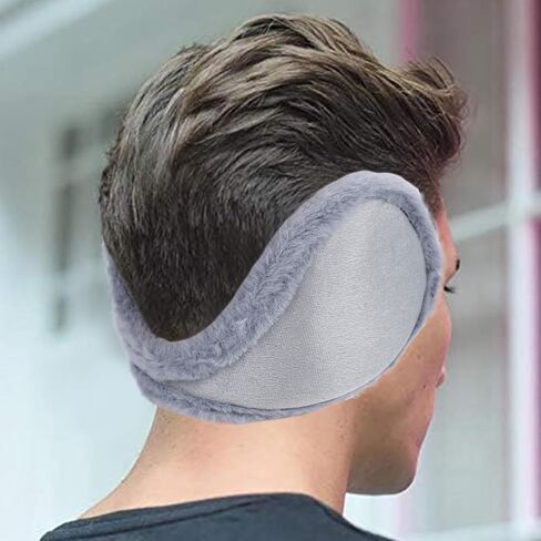 LiuSuper الشتاء الأذن يفشل للرجال والنساء طوي الصوف معطف شتوي خلف الرأس غطاء للأذنين للجنسين في الهواء الطلق غطاء للأذن in Kuwait