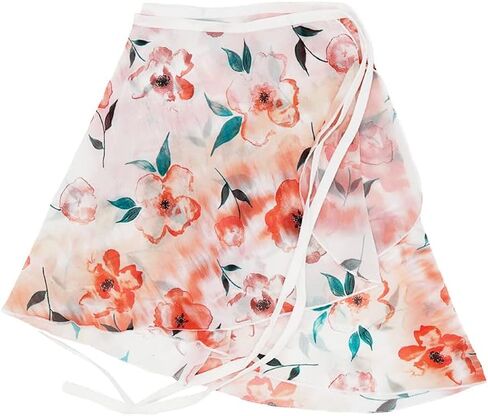 DanceForma Flowers Pattern Ballet Chiffon Wrap Skirts Skwodico WSK2212 in Saudi Arabia