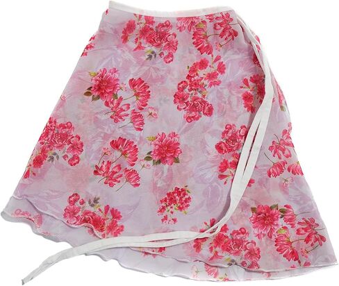 DanceForma Flowers Pattern Ballet Chiffon Wrap Skirts Skwodico WSK2212 in Saudi Arabia
