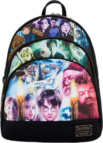 حقيبة ظهر صغيرة ثلاثية الجيب من Loungefly Harry Potter Trilogy in Saudi Arabia
