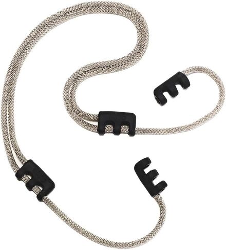 سلسلة نظارات Craighill - حزام حامل النظارات الشمسية قابل للتعديل - كرواكيز من الفولاذ المقاوم للصدأ باللون الأسود للنساء والرجال in Kuwait