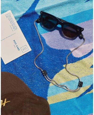 سلسلة نظارات Craighill - حزام حامل النظارات الشمسية قابل للتعديل - كرواكيز من الفولاذ المقاوم للصدأ باللون الأسود للنساء والرجال in Kuwait