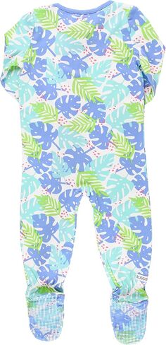 Rugged Butts Boys Ohana Palms Footed One Piece Pajama - 12-18m in Kuwait