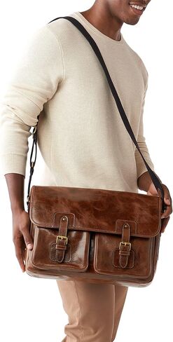 حقيبة كمبيوتر محمول للعمل من الجلد للرجال من فوسيل in Kuwait