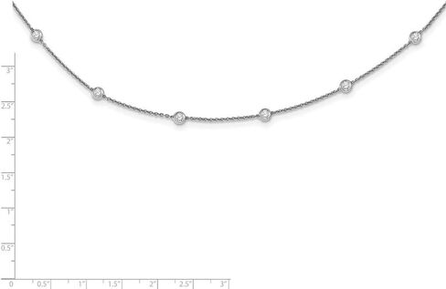 سوار Jewels By Lux من الذهب الصلب عيار 14 قيراط True Origin Lab Grown Diamond VS/SI D,E,F Rolo in Kuwait