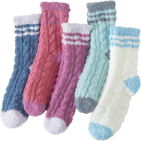 LEVOTIYER Slipper Socks Fuzzy Socks for Women Warm Fuzzy Socks Sleep Cozy socks Fluffy Socks Winter Cozy Socks for women in Saudi Arabia