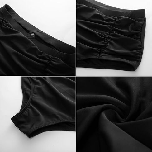 KIMCURVY Women's Plus Size Bikinis Two Pieces Swimsuits Ruffle V Neck Bathing Suit with Tummy Control Bottom in Kuwait