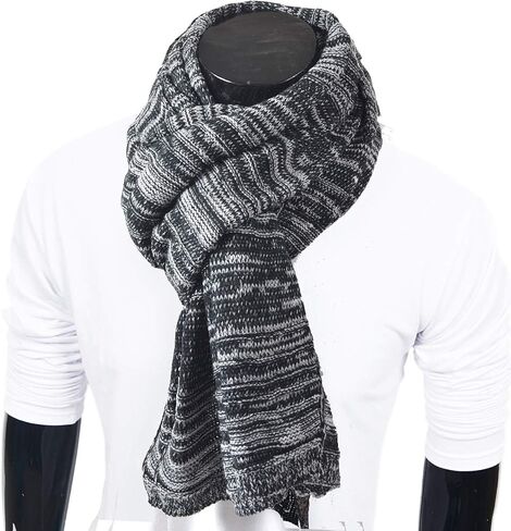 Wimdream Extra Long Knit Scarf for Men, Stylish Women Winter Scarf, Warm and Soft, 95 * 19inches in Saudi Arabia