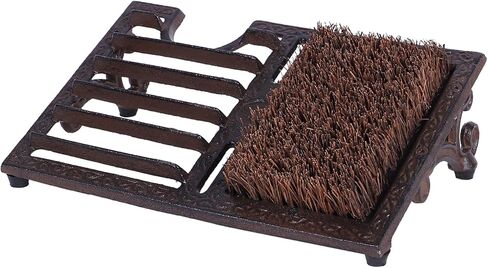 HZE Heavy Duty Cast Iron Boot Brush Outdoor, All Weather Boot Scraper Brush with Vintage Rustic, Angled Design Boot Scrubber Outdoor for Outdoor, Porch, Entryway, Garden in Kuwait