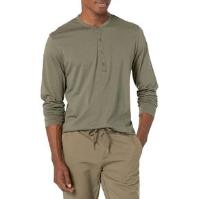 Vince Men's L/S Pima Henley in Kuwait