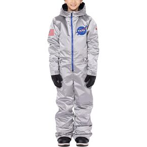 قطعة واحدة معزولة من 686 Youth Shazam - ملابس شتوية مع غطاء رأس متوافق مع الخوذة وأغطية الحذاء - مقاومة للماء والطقس in Kuwait