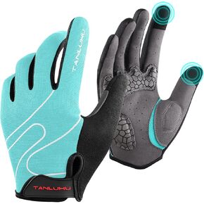 Tanluhu Cycling Gloves Mountain Bike Gloves Biking Gloves for Men Women Outdoor Full Finger Workout Gloves Touch Screen Anti-Slip Shock-Absorbing MTB Gloves Road Bicycle Gloves in Saudi Arabia