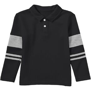 blibean Boys Long Sleeve Polo Shirt School Uniform Size 6-15 Years