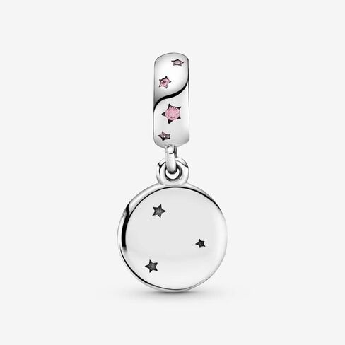 Pandora Jewelry Forever Sisters Dangle Cubic Zirconia Charm in Sterling Silver, With Gift Box in Saudi Arabia