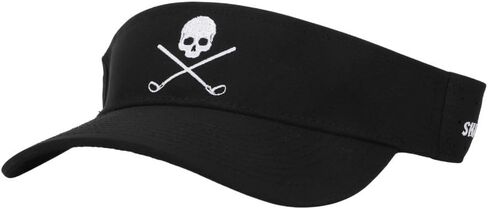 SHANKITGOLF Skull and Crossbones Adjustable Golf Hat Visor Black Visor Sun Hat in Kuwait