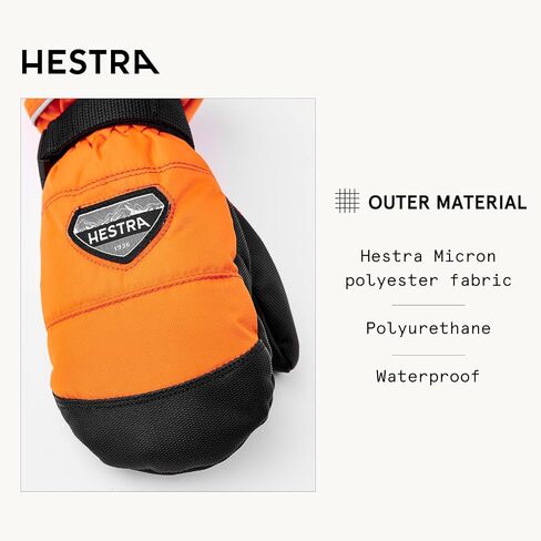 Hestra CZone Junior Mitt (Youth 2-13yrs) I Waterproof, Insulated Kids Mitten for Skiing, Snowboarding or Playing in The Snow in Kuwait