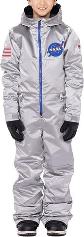 قطعة واحدة معزولة من 686 Youth Shazam - ملابس شتوية مع غطاء رأس متوافق مع الخوذة وأغطية الحذاء - مقاومة للماء والطقس in Kuwait