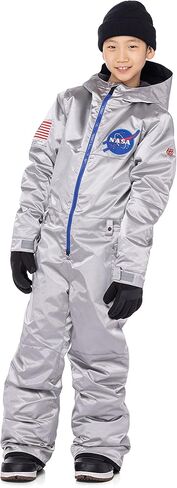 قطعة واحدة معزولة من 686 Youth Shazam - ملابس شتوية مع غطاء رأس متوافق مع الخوذة وأغطية الحذاء - مقاومة للماء والطقس in Kuwait