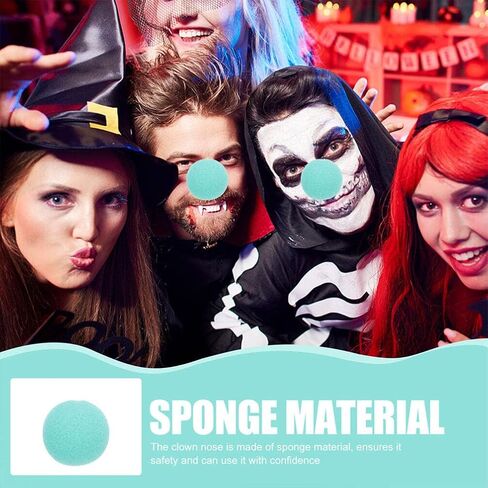 jojofuny مهرج الأنف 40pcs الوردي s رغوة السيرك الأنف تأثيري أنوف زي الملحقات للكرنفال عيد الهالوين حزب اللباس أنوف المهرج in Kuwait