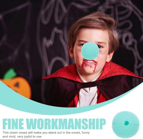jojofuny مهرج الأنف 40pcs الوردي s رغوة السيرك الأنف تأثيري أنوف زي الملحقات للكرنفال عيد الهالوين حزب اللباس أنوف المهرج in Kuwait