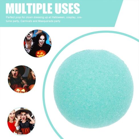 jojofuny مهرج الأنف 40pcs الوردي s رغوة السيرك الأنف تأثيري أنوف زي الملحقات للكرنفال عيد الهالوين حزب اللباس أنوف المهرج in Kuwait