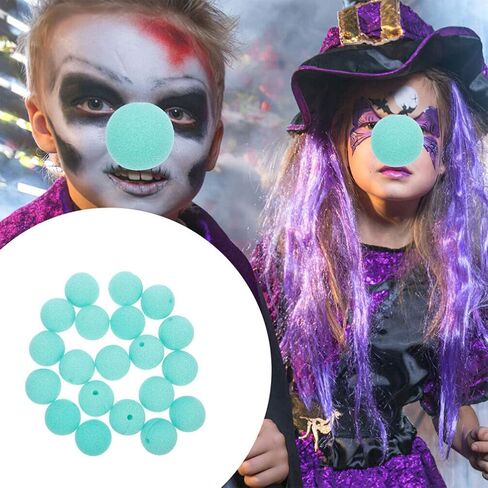 jojofuny مهرج الأنف 40pcs الوردي s رغوة السيرك الأنف تأثيري أنوف زي الملحقات للكرنفال عيد الهالوين حزب اللباس أنوف المهرج in Kuwait