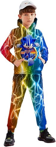 Youth Hoodie With Pockets Boys And Girls Sweatshirts 3d Printing Kids Sports Hoodie in Saudi Arabia