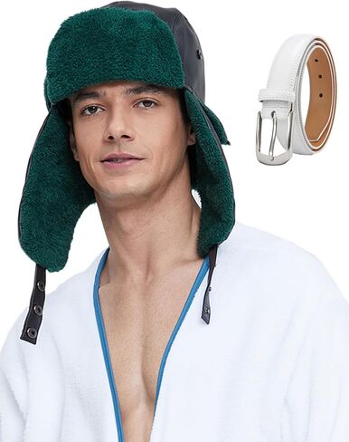 Tuoweey Men Christmas White cousin eddie Costume Set Cosplay Props Robe Hat Belt Hose Winter Holidays For Party Vacation in Kuwait