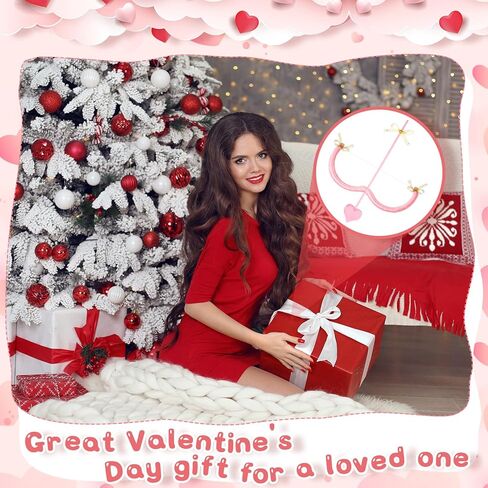 Leitee Valentine's Day Cupid Bow and Arrow Cupid Accessories Heart Shape Bow Knot Cupid Valentine's Day Costume in Saudi Arabia