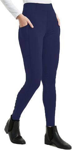 TrustRider Women's Riding Tights Knee-Patch Breeches Equestrian Horse Riding Pants Schooling Tights Legging in Saudi Arabia