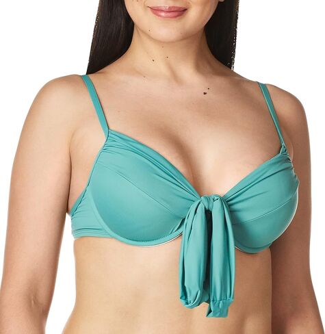 La Blanca Women's Island Goddess Wrap Underwire Push Up Swimsuit Top in Kuwait