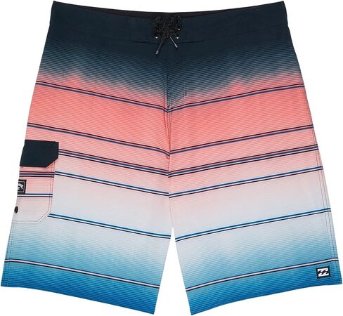 شورت Billabong للأولاد All Day Stripe Pro (للأطفال الكبار) أحمر/أبيض/أزرق 27 (14 طفل كبير) in Saudi Arabia