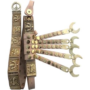 SHE - WOLF ROMAN CINGULUM BELT | MATERIAL : BRASS COATED PLATES | TOTAL LENGTH : 50 INCHES | MADE BY : MEDIEVAL KNIGHTS | in Saudi Arabia